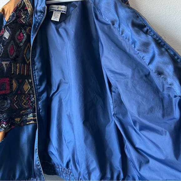 Vintage Points west Multicolor Geometric women’s  Jacket - Picture 6 of 12